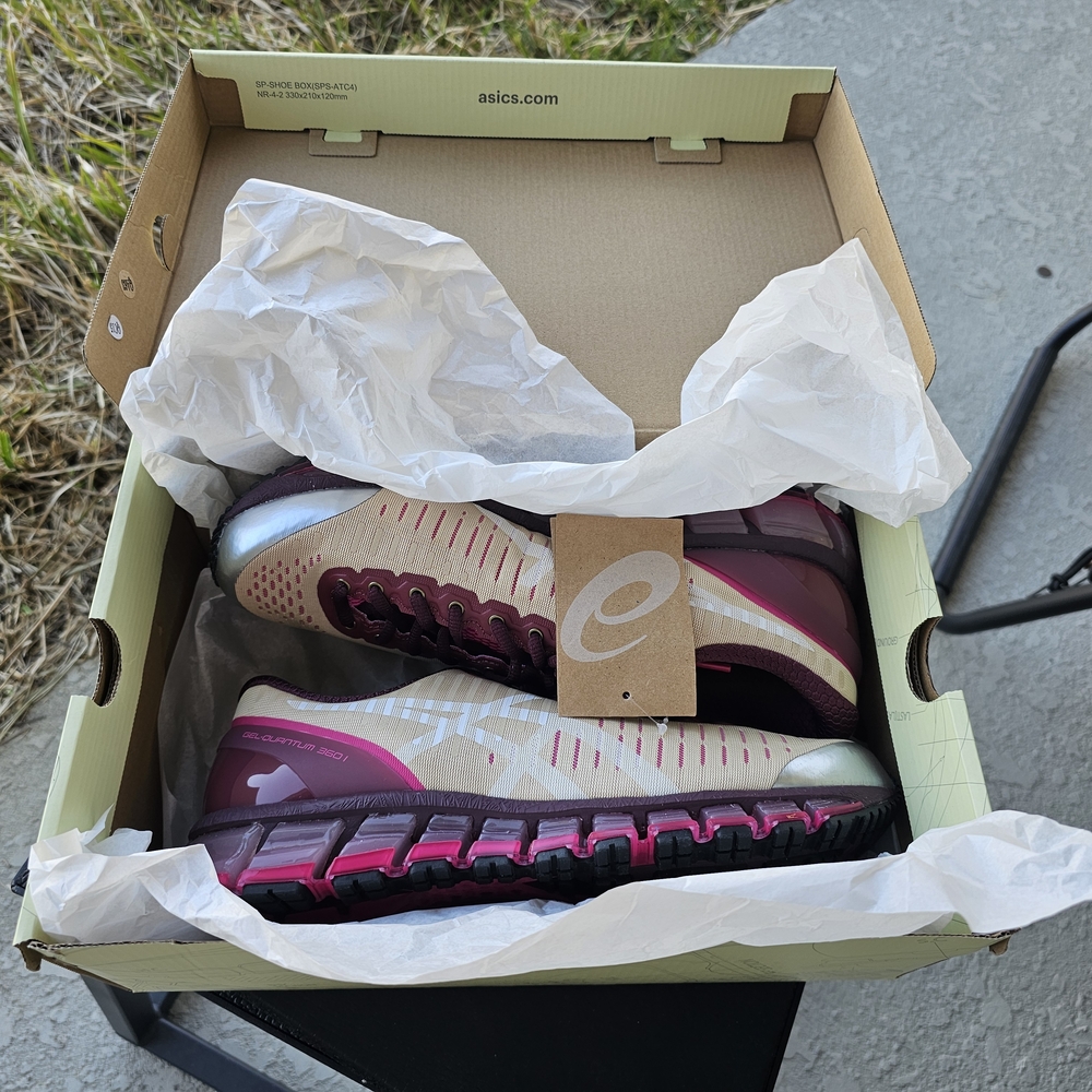 Size 9.5 - Above The Clouds x ASICS Gel Quantum 360 Wine - Picture 3 of 8